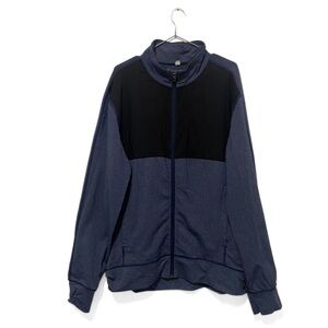 Lululemon Blue/Black Post Session Activewear Sweater Jacket Size Large